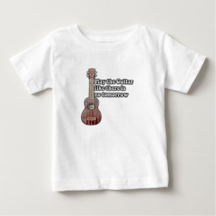 Spela gitarren som om det inte finns någon morgond t shirt