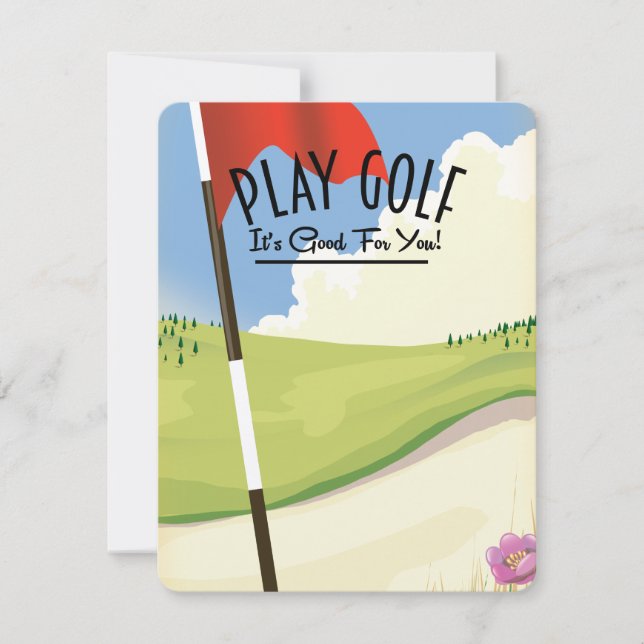 Spela golf! Det är bra för dig! (Framsida)