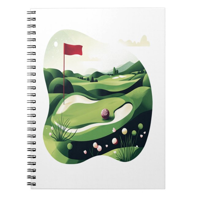 Spela Golf Fält Anteckningsbok (Framsidan)