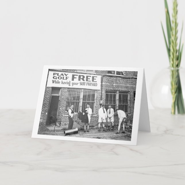 Spela golf gratis (medan Kostym trycks ned) Kort (Framsida)