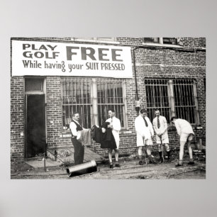Spela golf gratis (medan Kostymen är pressad) Poster