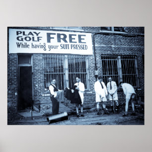 Spela golf gratis (medan Kostymen är pressad) Poster