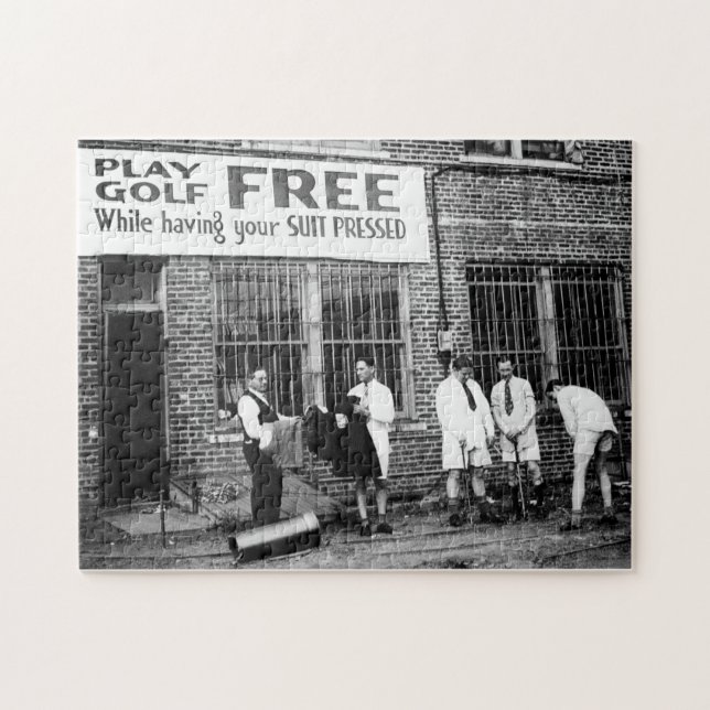 Spela golf gratis (medan Kostymen är pressad) Pussel (Horisontell)