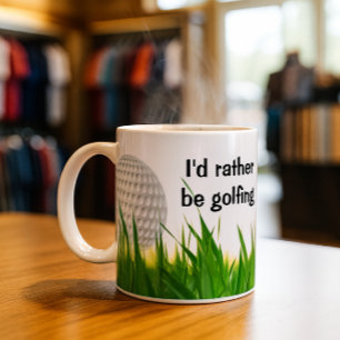 Spela golf kaffemugg
