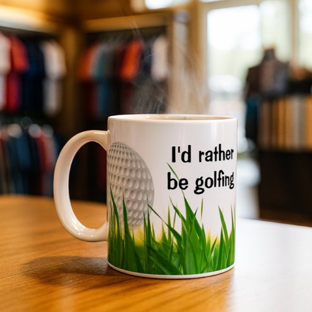 Spela Golf Kaffemugg ("I'd rather be golfer coffee mug , is a great gift idea )