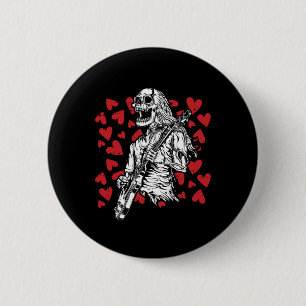 Spela Guitar Coola Sten Musician i Valentines day Knapp