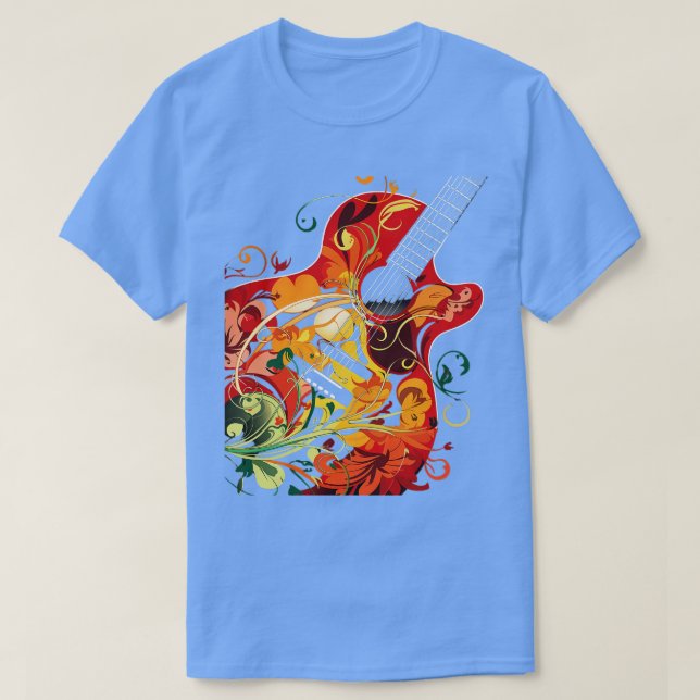 Spela Guitar Guitarist Music Life Funny T Shirt (Design framsida)
