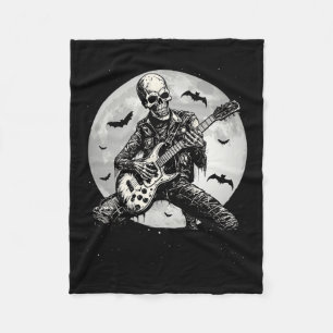 Spela Guitar Punk Rock musik Halloween Manar Kids Fleecefilt