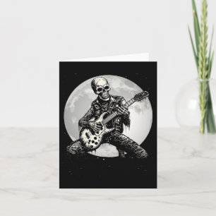 Spela Guitar Punk Rock musik Halloween Manar Kids Kort