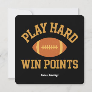 Spela hårt, vinn poäng Retro Game Day Sports Inbjudningar