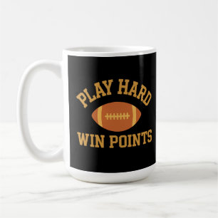 Spela hårt, vinn poäng Retro Game Day Sports Kaffemugg