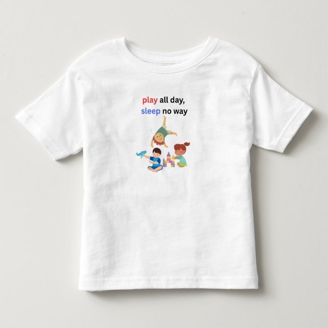 Spela hela dagen t shirt (Framsida)