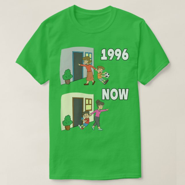 Spela i dag vid den tiden undervisningen i barnmin t shirt (Design framsida)