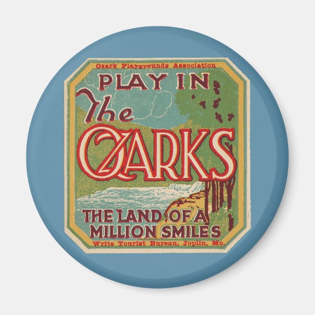 Spela i OZARKS land om en miljon mil Magnet (Framsidan)