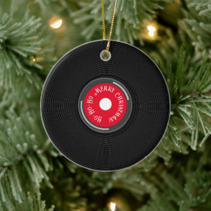 Spela in Album Ho-Ho-Ho God jul! Julgransprydnad Keramik