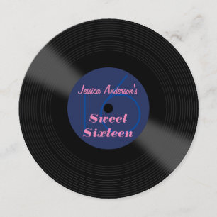 Spela in album, Sweet sixteen Inbjudningar