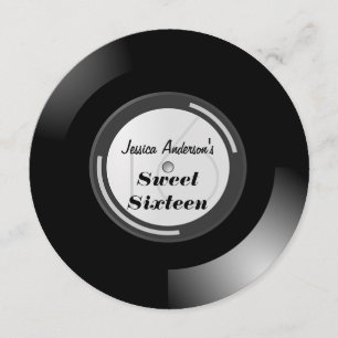 Spela in album, Sweet sixteen Inbjudningar