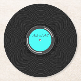 Spela in album underlägg papper rund