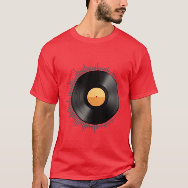 Spela in musikflicka t shirt (Framsida)