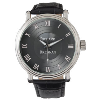 Spela in Novelty för albumPersonlig, romerska siff Armbandsur