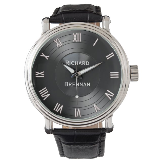 Spela in Novelty för albumPersonlig, romerska siff Armbandsur (Framsida)