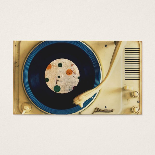 Spela in vintage visitkort (Framsidan)