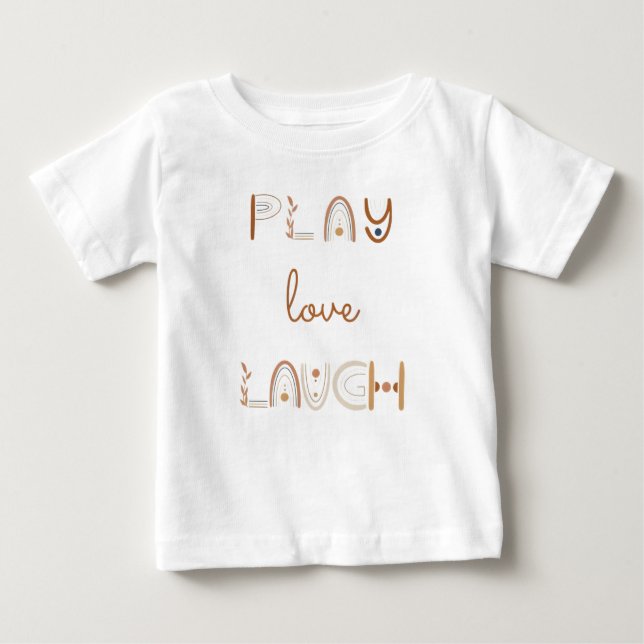 Spela Kärlek Laugh baby t-shirt (Framsida)