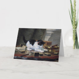 Spela Kitten av Henriëtte Ronner-Knip Tack Kort