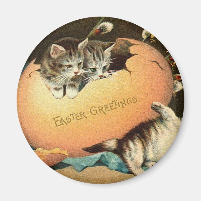 Spela Kittens Påsk Magnet (Framsidan)