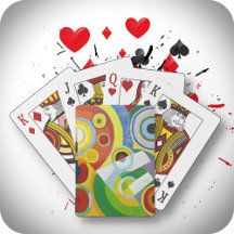 SPELA KORT - "Rythme" - Abstrakt Art-bild