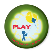 Spela! Låt oss Fly a Kite! Magnet