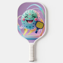 Spela. Laugh. Vin! - Minimal Kawaii Pickleball Pad