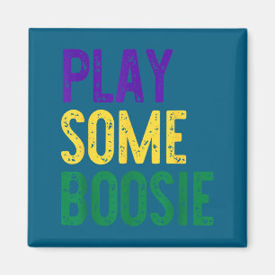 Spela lite boosie mardis gras festlig partystil ne magnet