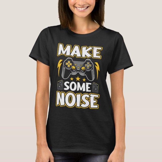 Spela lite ljud i videospel t shirt (Framsida)
