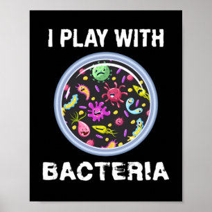 Spela med bakteriekemi för mikrobiologi poster