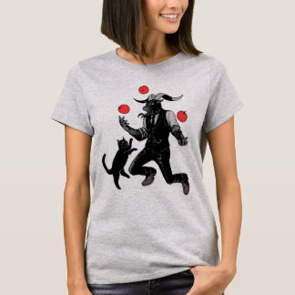 Spela med en katt t shirt