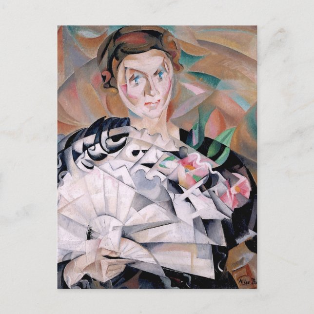 Spela med Fläkt av Alice Bailly Vykort (Framsida)