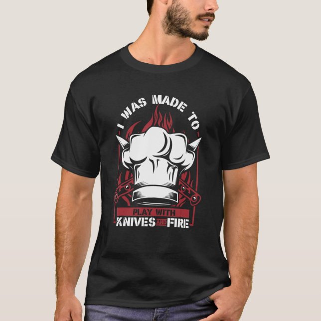 Spela med Knivar och bränder T Shirt (Framsida)