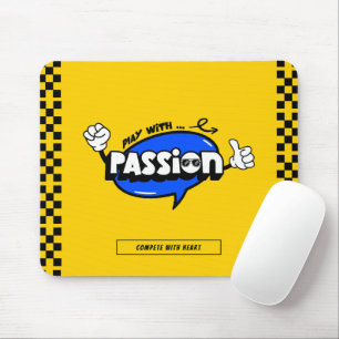 Spela med passion motiverande spelande musmatta