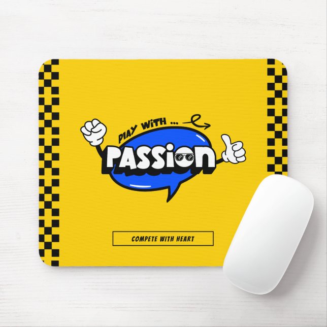 Spela med passion motiverande spelande musmatta (Med mus)