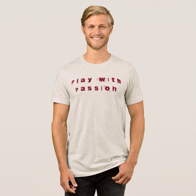 Spela med passion T-Shirt (Framsida Full)