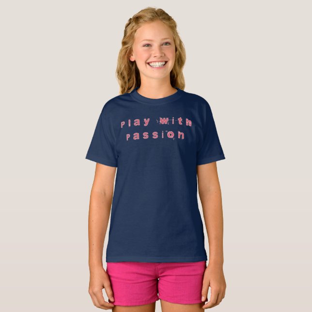 Spela med passion T-Shirt (Hel framsida)