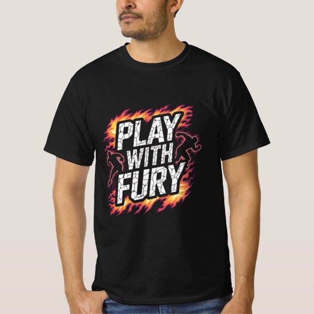 Spela med raseri – Intense Flame Runner T-shirt (Framsida)