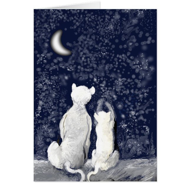 "Spela med stjärnor" Hälsningskort (Framsidan)