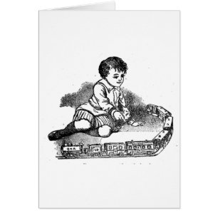 Spela med Tåg Hälsningskort