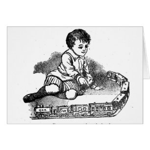 Spela med Tåg Hälsningskort