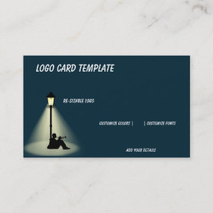Spela Music Horn Musician Logotyp Visitkort