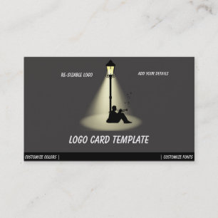 Spela Music Horn Musician Logotyp Visitkort