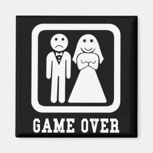 Spela över   Bachelor Stag Party Gift (Black/White Magnet