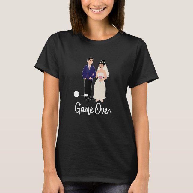 Spela över funny Bröllop T Shirt (Framsida)